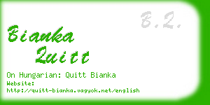 bianka quitt business card